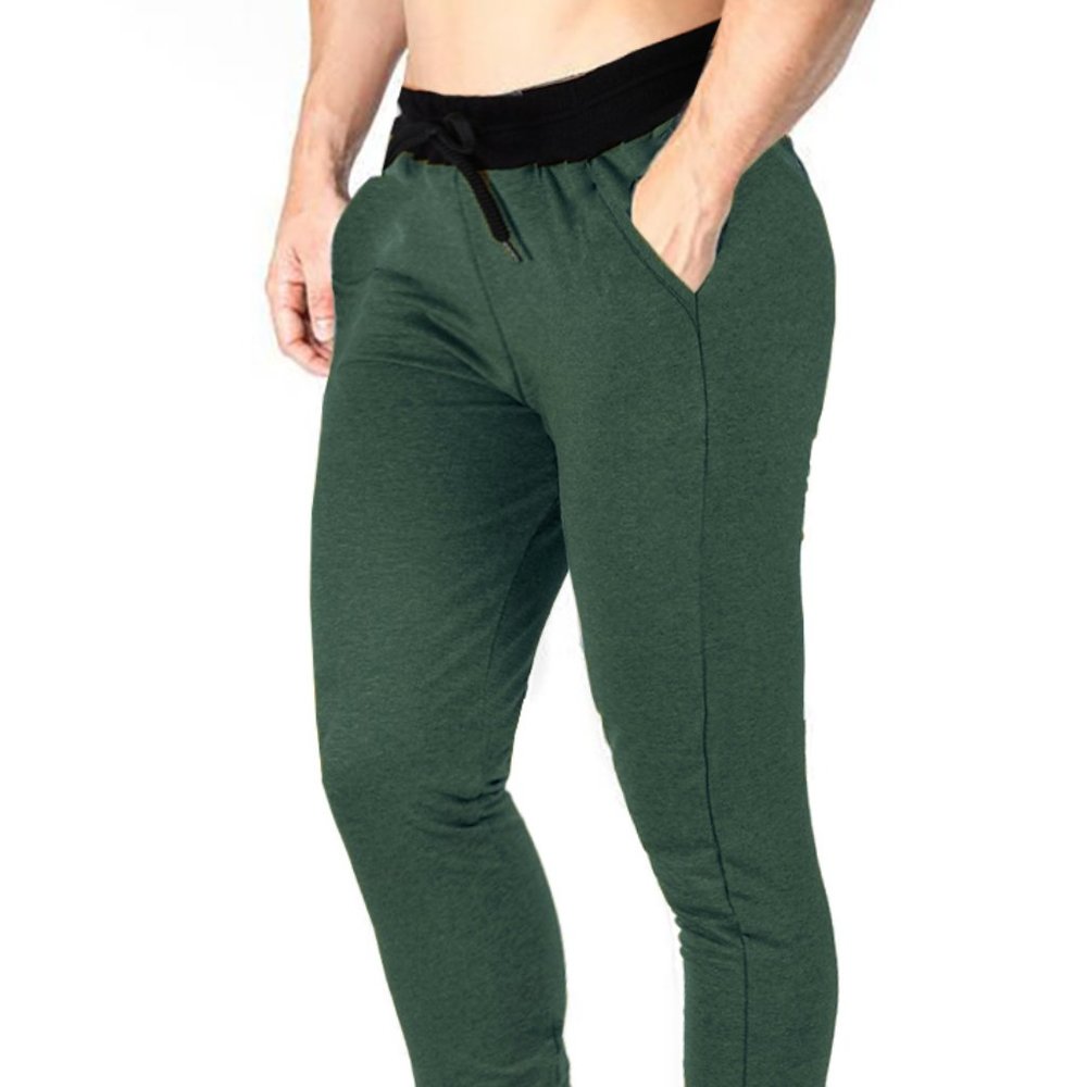 Sweatpants for Men Athletic Joggers with Side Poc